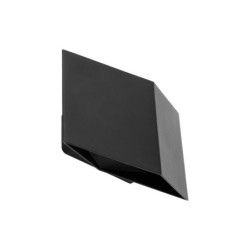 Sieninis lauko šviestuvas CUBE 2xLED 5W 3000K (Šilta balta) JUODA IP54