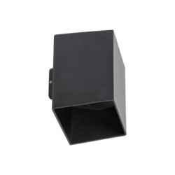 Sieninis lauko šviestuvas CUBE 2xLED 5W 3000K (Šilta balta) JUODA IP54