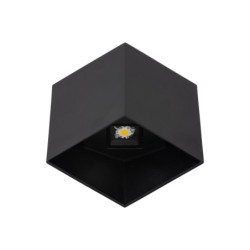 Sieninis lauko šviestuvas CUBE 2xLED 5W 3000K (Šilta balta) JUODA IP54