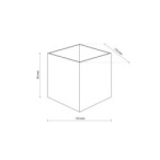 Sieninis lauko šviestuvas CUBE 2xLED 5W 3000K (Šilta balta) JUODA IP54