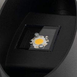 Sieninis lauko šviestuvas VERTO 2xLED 5W 3000K (Šilta balta) JUODA IP54