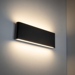 Sieninis lauko šviestuvas ARWENA 2xLED 12W 3000K (Šilta balta) JUODA IP54