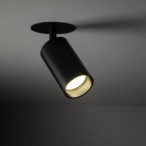 Įmontuojamas pakreipiamas šviestuvas AMIS 1xGU10 JUODA
