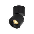 Lubinis šviestuvas SPARK 1xLED 10W 3000, 4000, 6000 K (CCT keičiama) JUODA