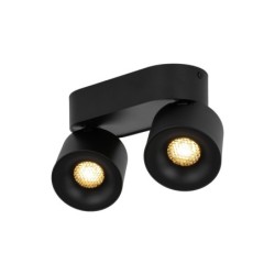 Lubinis šviestuvas SPARK 2xLED 10W 3000, 4000, 6000 K (CCT keičiama) JUODA