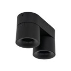 Lubinis šviestuvas SPARK 2xLED 10W 3000, 4000, 6000 K (CCT keičiama) JUODA