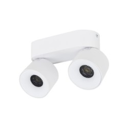 Lubinis šviestuvas SPARK 2xLED 10W 3000, 4000, 6000 K (CCT keičiama) BALTA