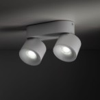 Lubinis šviestuvas SPARK 2xLED 10W 3000, 4000, 6000 K (CCT keičiama) BALTA