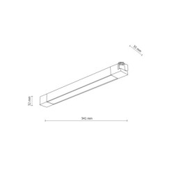 Bėginės sistemos TRACER 1-fazės šviestuvas 1xLED 20W 3000K (Šilta balta) BALTA