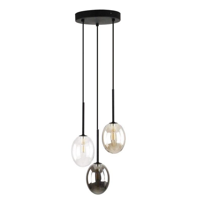 Pakabinamas šviestuvas PEARL 3xG9 JUODA