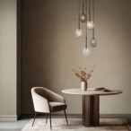 Pakabinamas šviestuvas PEARL 5xG9 JUODA