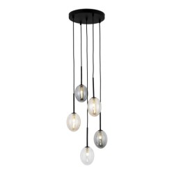 Pakabinamas šviestuvas PEARL 5xG9 JUODA