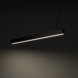 Pakabinamas šviestuvas LUXE 1xLED 40W 3000, 4000, 6000 K (CCT keičiama) JUODA