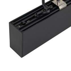 Pakabinamas šviestuvas LUXE 1xLED 40W 3000, 4000, 6000 K (CCT keičiama) JUODA