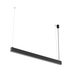 Pakabinamas šviestuvas LUXE 1xLED 40W 3000, 4000, 6000 K (CCT keičiama) JUODA
