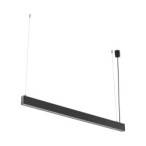 Pakabinamas šviestuvas LUXE 1xLED 40W 3000, 4000, 6000 K (CCT keičiama) JUODA