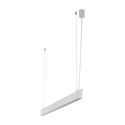 Pakabinamas šviestuvas LUXE 1xLED 40W 3000, 4000, 6000 K (CCT keičiama) BALTA