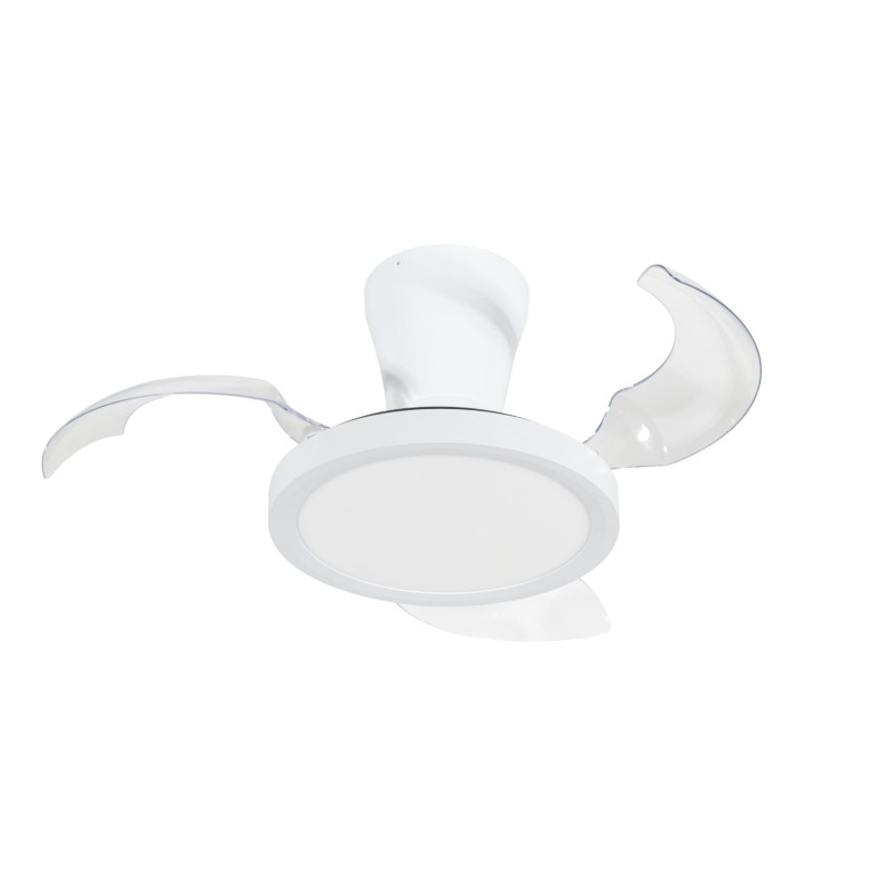 Lubinis šviestuvas su ventiliatoriumi BREEZE 1xLED 18W 2700, 4000, 6000K (CCT keičiama) BALTA