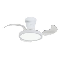 Lubinis šviestuvas su ventiliatoriumi BREEZE 1xLED 18W 2700, 4000, 6000K (CCT keičiama) BALTA