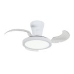 Lubinis šviestuvas su ventiliatoriumi BREEZE 1xLED 18W 2700, 4000, 6000K (CCT keičiama) BALTA