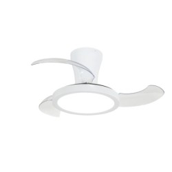 Lubinis šviestuvas su ventiliatoriumi BREEZE 1xLED 18W 2700, 4000, 6000K (CCT keičiama) BALTA