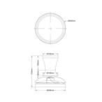 Lubinis šviestuvas su ventiliatoriumi BREEZE 1xLED 18W 2700, 4000, 6000K (CCT keičiama) BALTA