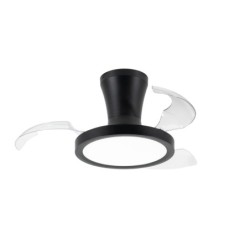 Lubinis šviestuvas su ventiliatoriumi BREEZE 1xLED 18W 2700, 4000, 6000K (CCT keičiama) JUODA