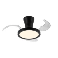 Lubinis šviestuvas su ventiliatoriumi BREEZE 1xLED 18W 2700, 4000, 6000K (CCT keičiama) JUODA