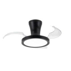 Lubinis šviestuvas su ventiliatoriumi BREEZE 1xLED 18W 2700, 4000, 6000K (CCT keičiama) JUODA