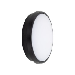 Lubinis šviestuvas SFERIS 1xLED 18W 3000K (Šilta balta) JUODA IP54