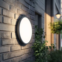 Lubinis šviestuvas SFERIS 1xLED 18W 3000K (Šilta balta) JUODA IP54