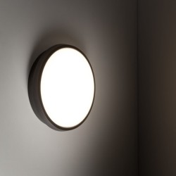 Lubinis šviestuvas SFERIS 1xLED 18W 3000K (Šilta balta) JUODA IP54