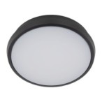 Lubinis šviestuvas SFERIS 1xLED 18W 3000K (Šilta balta) JUODA IP54