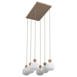 Pakabinamas šviestuvas BALLO 6xE14 SMĖLIO