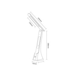 Stalinis šviestuvas CRUZ 1xLED 4W 2700, 4000, 6500K (CCT keičiama) BALTA
