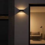 Sieninis lauko šviestuvas ARIUS 1xLED 10W 3000K (Šilta balta) JUODA IP54
