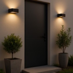 Sieninis lauko šviestuvas ARIUS 1xLED 10W 3000K (Šilta balta) JUODA IP54