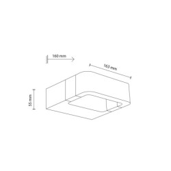 Sieninis lauko šviestuvas ARIUS 1xLED 10W 3000K (Šilta balta) JUODA IP54