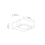 Sieninis lauko šviestuvas ARIUS 1xLED 10W 3000K (Šilta balta) JUODA IP54