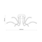 Lubinis šviestuvas ALEXO 1xLED 29W 4000K (Neutrali balta) JUODA