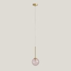 Pakabinamas šviestuvas BOSSO MINI 14 MULTICOLOUR (DUSTY ROSE) 1xG9 Geležis, Stiklas (1119XXS40_BR)