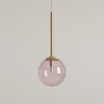 Pakabinamas šviestuvas BOSSO MINI 14 MULTICOLOUR (DUSTY ROSE) 1xG9 Geležis, Stiklas (1119XXS40_BR)