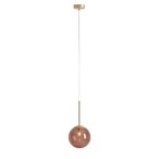 Pakabinamas šviestuvas BOSSO MINI 20 MULTICOLOUR (CHOCO CREAM) 1xG9 Geležis, Stiklas (1119XS40_CK)
