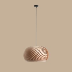Pakabinamas šviestuvas NATURE DARK L 1xE27 Geležis, Mediena (1110G_L)