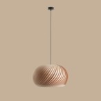 Pakabinamas šviestuvas NATURE DARK L 1xE27 Geležis, Mediena (1110G_L)