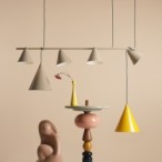 Pakabinamas šviestuvas FORM 4 BEIGE 4xE27 Geležis (1108L17)