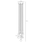 Pakabinamas šviestuvas RIU 7 RING Juodas BRASS 7xG9 Geležis, Stiklas (1103T1)