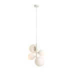 Pakabinamas šviestuvas BLOOM 4 CREAM 2xE14 / 2xE27 Geležis, Stiklas (1091L9)