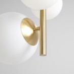 Pakabinamas šviestuvas BLOOM 4 BRASS 2xE14 / 2xE27 Geležis, Stiklas (1091L40)