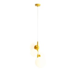 Pakabinamas šviestuvas BLOOM 4 MUSTARD 2xE14 / 2xE27 Geležis, Stiklas (1091L14)